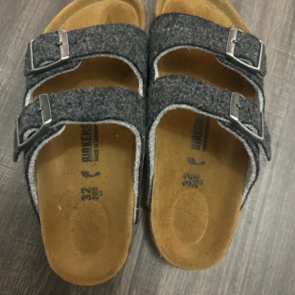 Birkenstock Kids blue gray Sandals size 1 - Picture 1 of 8